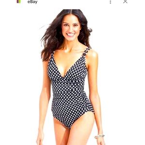 Swim Solutions polka dot one piece
